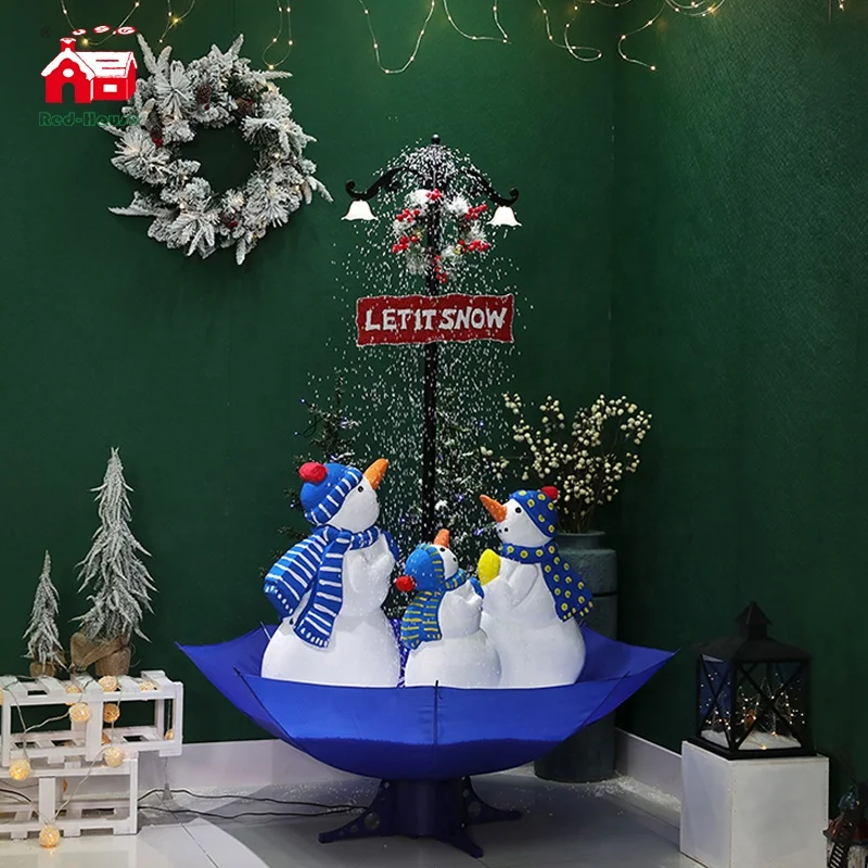 Christmas Snowing Tree with music Snowing decorations indoor Xmas falling snow christmas tree