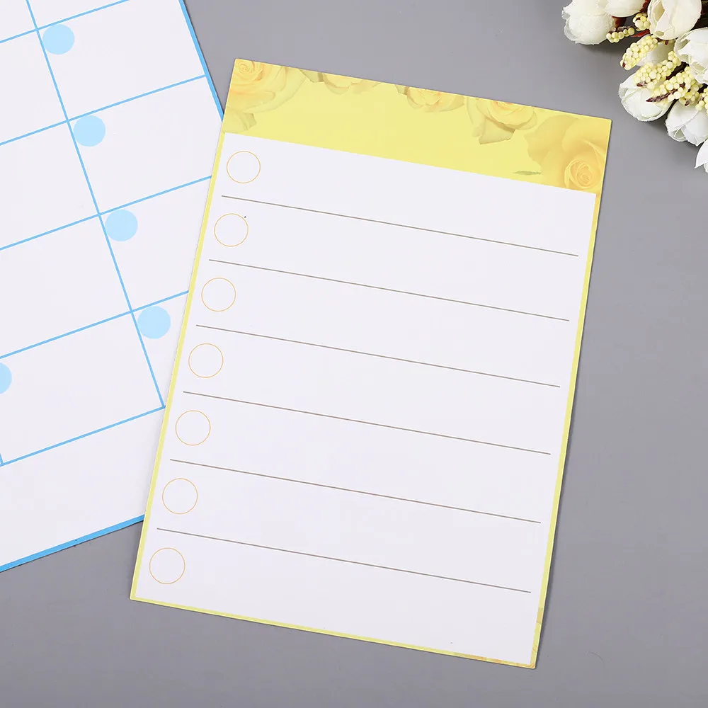 Custom fridge magnet board calendar notepad Dry erase magnetic note pad writable fridge magnet notepad