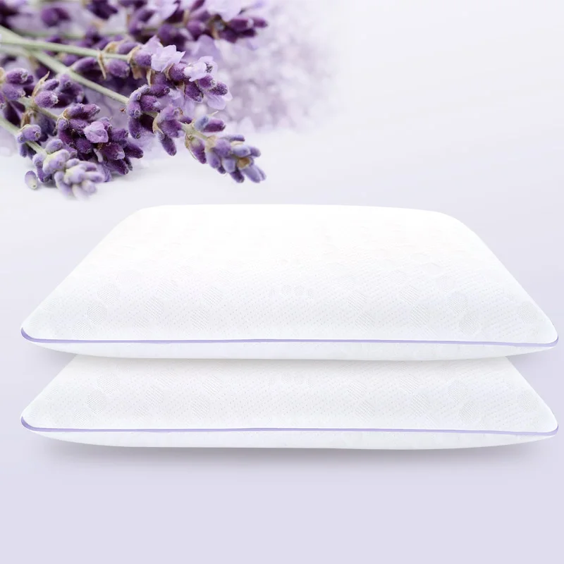 Infused Lavender Scented High Density Hypoallergenic Memory Foam Scented Pillow With Removable Cover