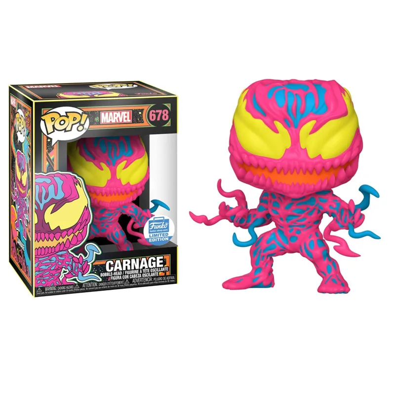 Funk Pop Venom Carnage Pop Vinyl Figure Spider Man Movie Cartoon Model Super Hero Action Figure Carnage Venom Action