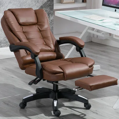 
Ergonomic PU Leather Office Chair Revolving Boss Chair With massage function 