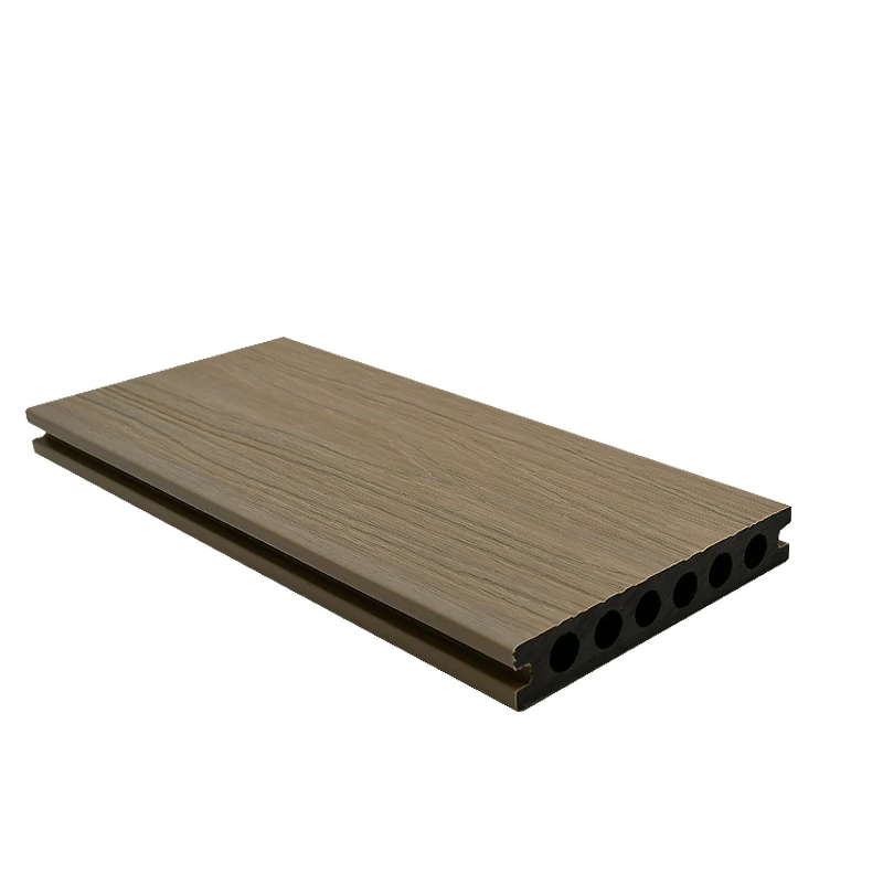 Manufacturer wood plastic composite decking waterproof Anti-UV Co-extruded wpc decking made in china