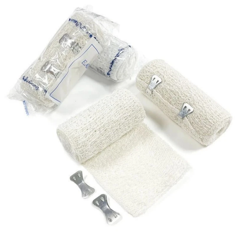 Medical Cotton Nonwoven PBT Sport Emergency Trauma Elastic Adhesive Cohesive First Aid Crepe Bandage