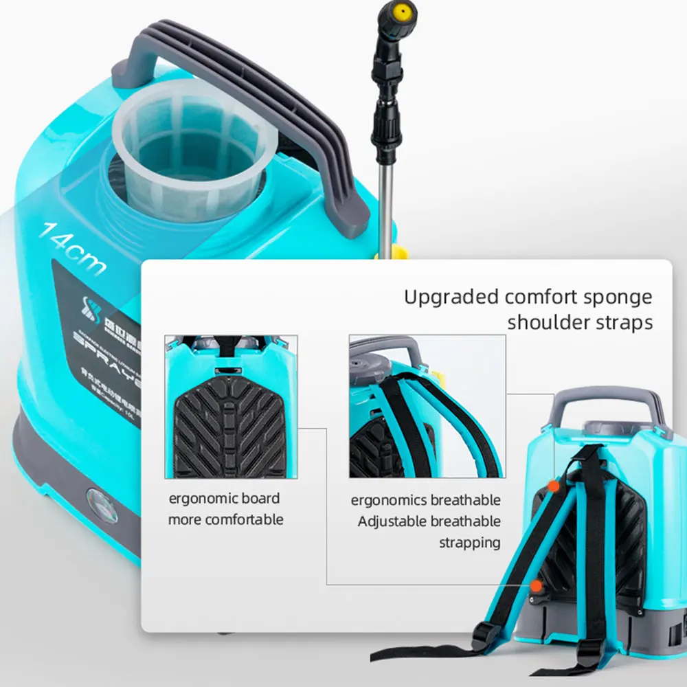10L Garden Knapsack Battery Sprayer Portable Rechargeable Irrigation Electric Sprayer