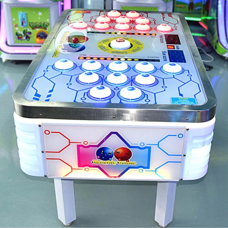 China Manufacturer Cartoon Amusement Equipment Double Bean Beating Against Game Consoles Desktop with Music Machine