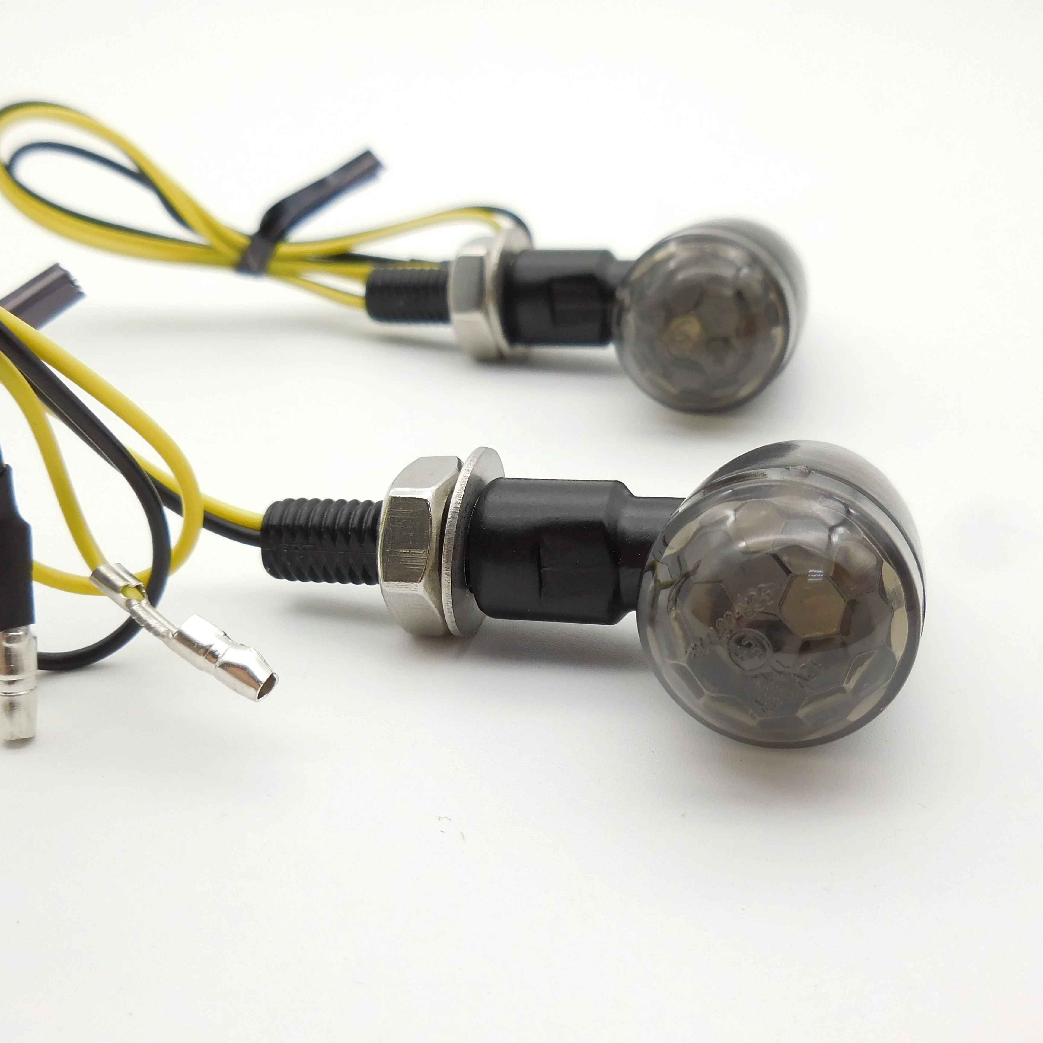 Bullet Motorbike Motorcycle Indicators Led Turn Signal Blinker Front Rear Lamp Amber Universal Quad ATV Scooter Turn Lights