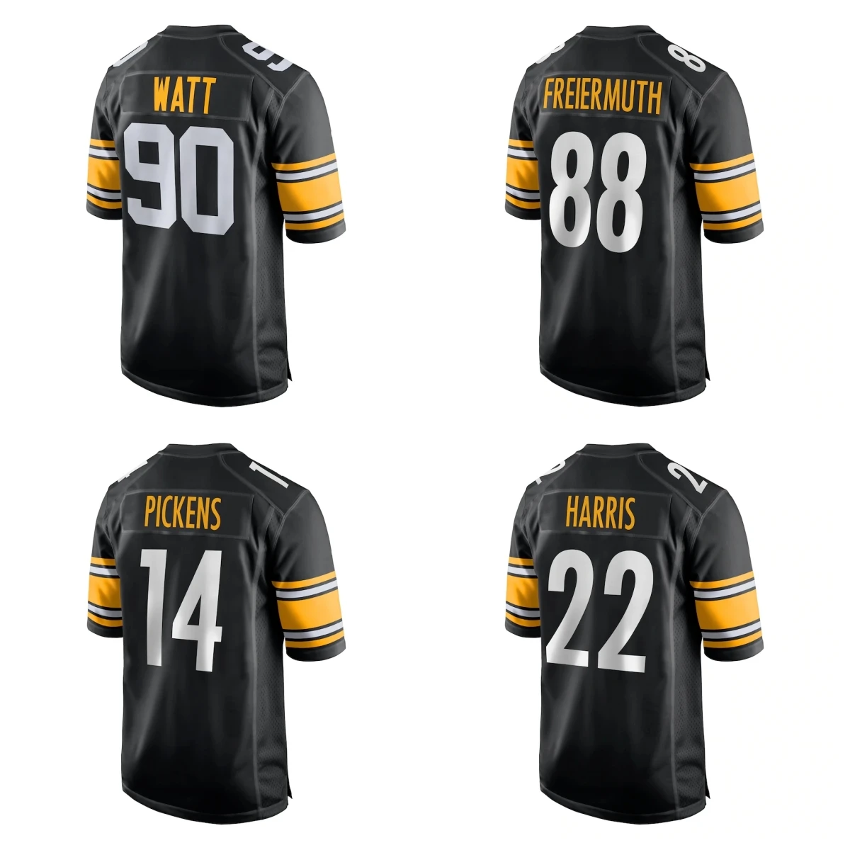 Сшитая футбольная рубашка Униформа #90 T.J. Watt #8 Pickett N-Fl #3 Wilson Американский футбол Джерси на заказ поставщик