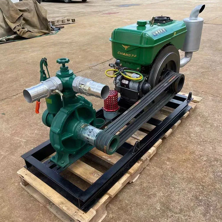 Diesel sprinkler pump with high head and rain gun