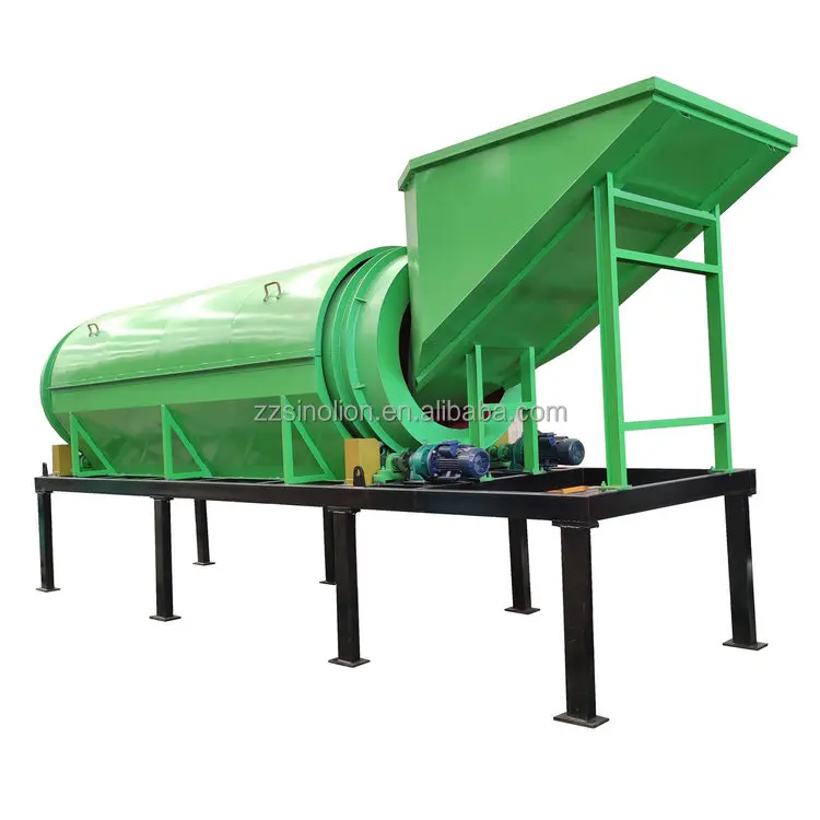 High efficiency rotary drum screen waste garbage MSW trommel screen for municipal solid waste
