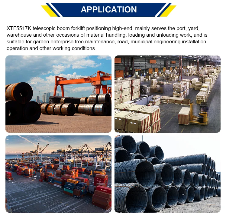 17m Telescopic Forklift 5ton Telehandler With Various Attachments