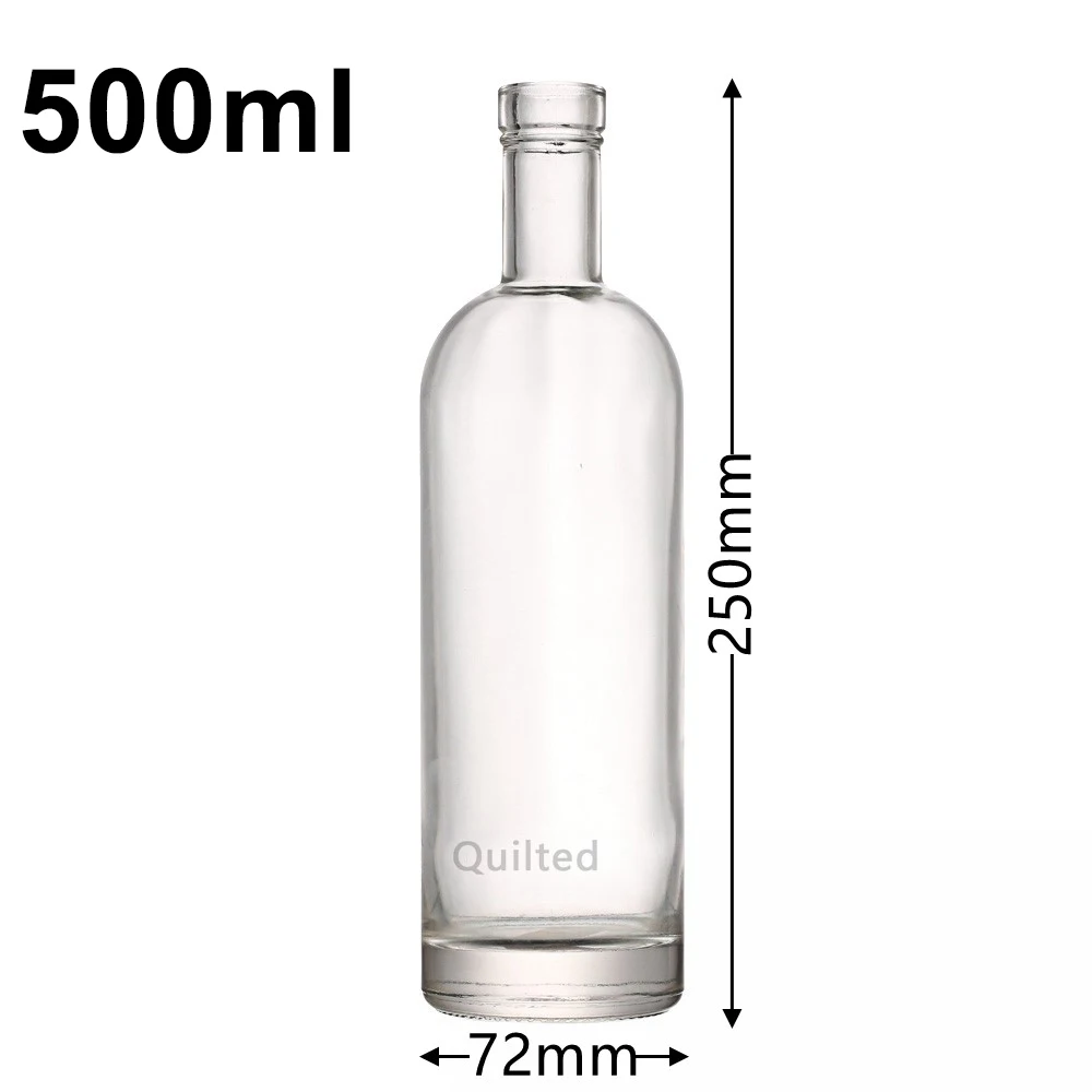 750Ml 375Ml Wine Vodka Whisky Tequila Liqueur Brandy Bottle 750Ml Wholesale Glass Liquor Bottles with Cap