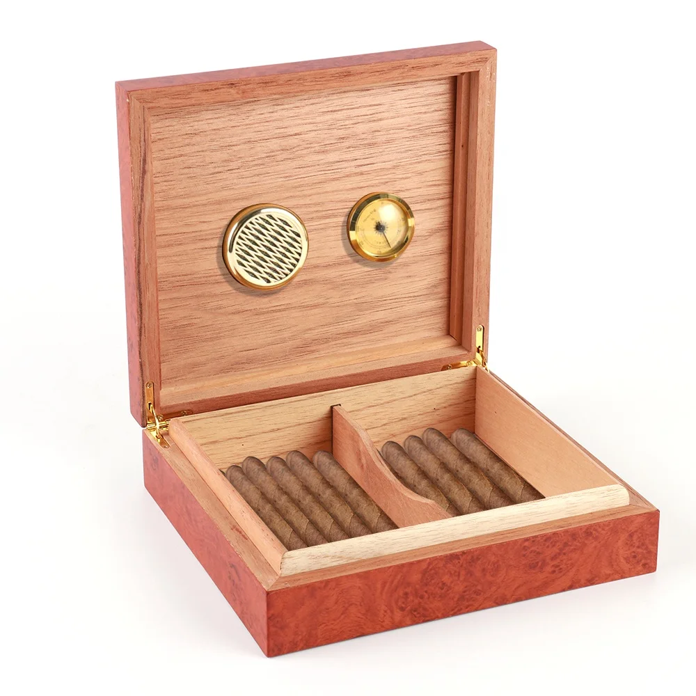 Gift cigarette box spanish cedar lacquered cigar accessories wooden cigar humidor cigar boxes
