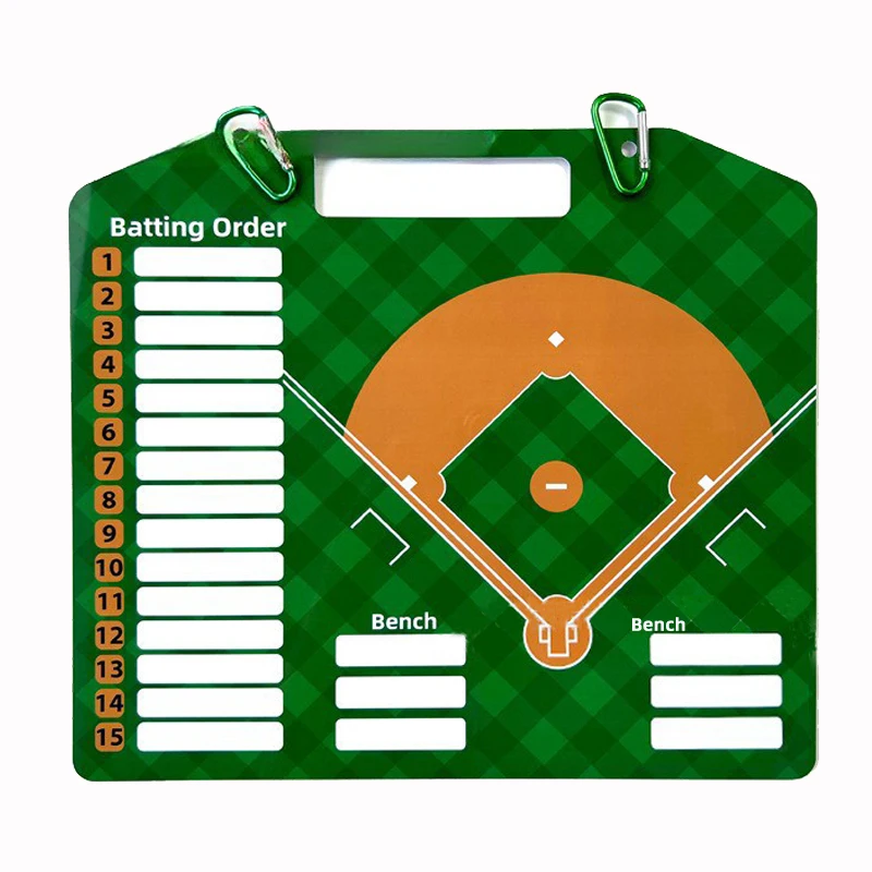 Baseball Coaching Board PVC Wear-resistant Softball Training Match Reusable Baseball Strategy Clipboard Training Equipment