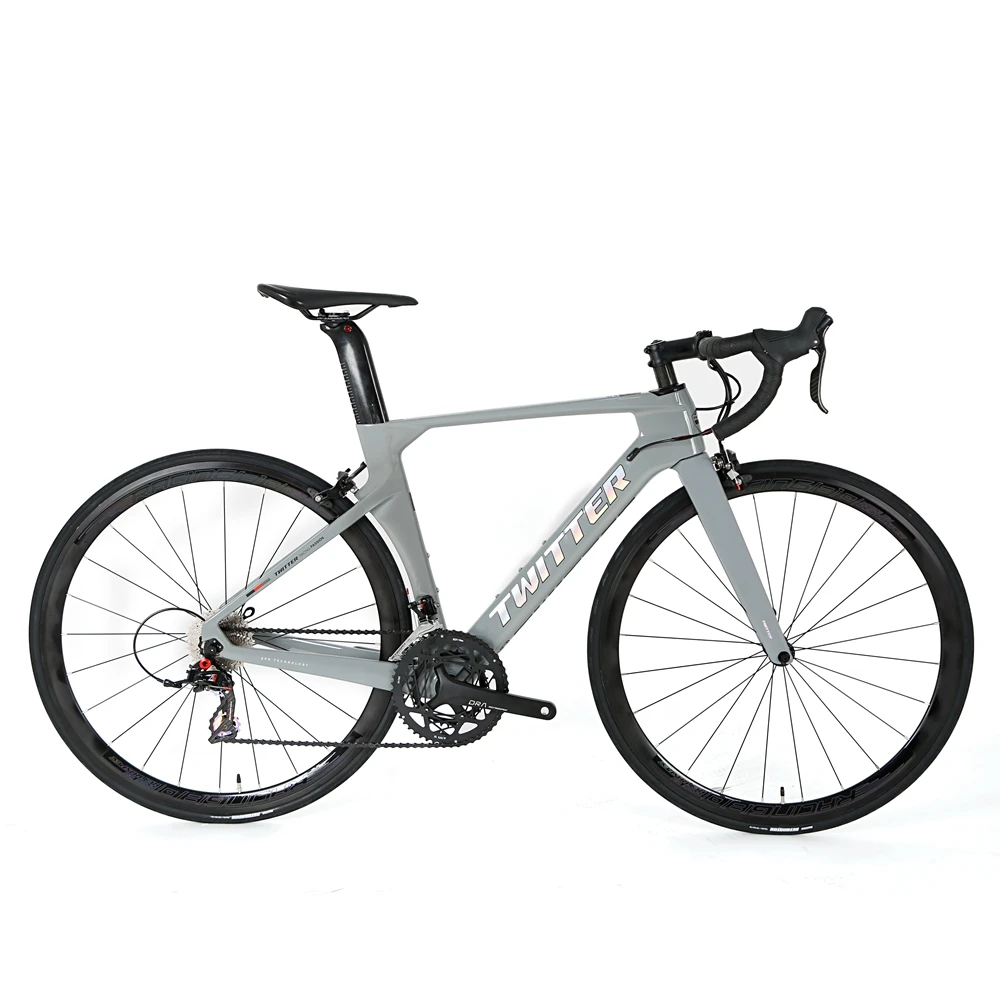 New arrival Twitter carbon fiber road bike 700c wheel size RS-22 groupset road bicycle with V brake