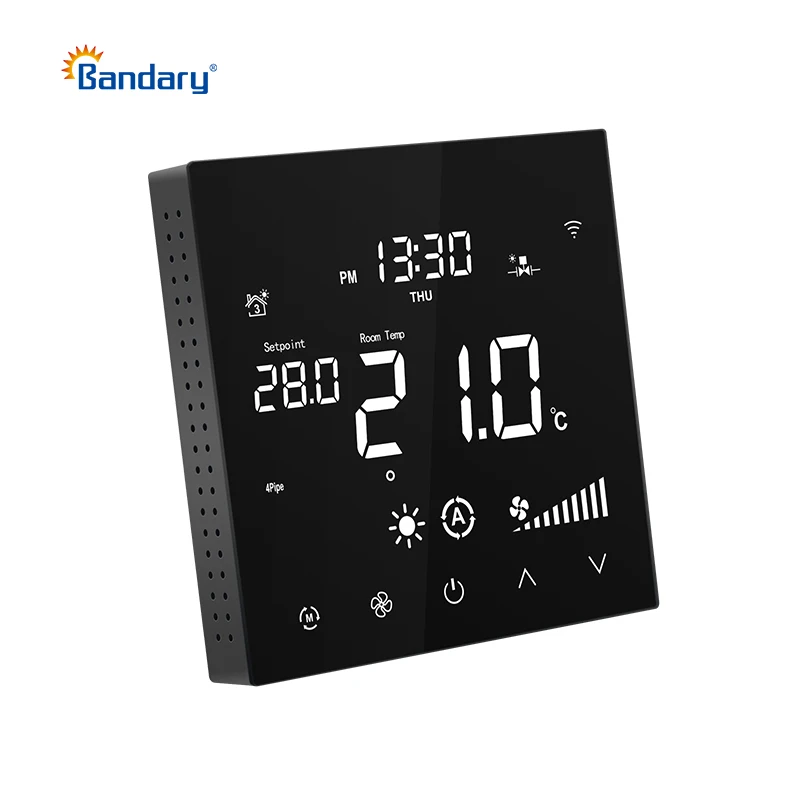 Tuya WiFi Smart Thermostat Central Air Conditioner Thermostat Temperature Controller 3 Speed Fan Coil HVAC Modbus Thermostat