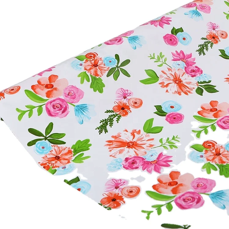 Hot sales wrapping paper roll with floral pattern for gift packing