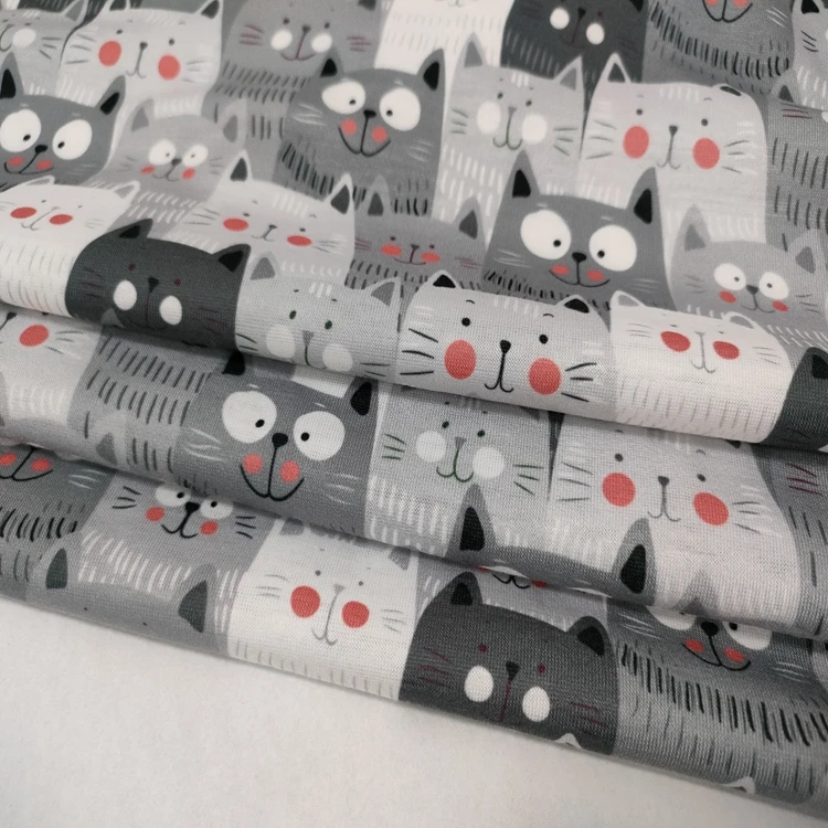 
Trendy clothing fabric cute animal print design 