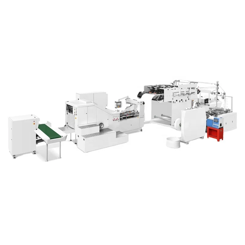 Full Automatic Square Bottom Paper Bag Machine with Handle
