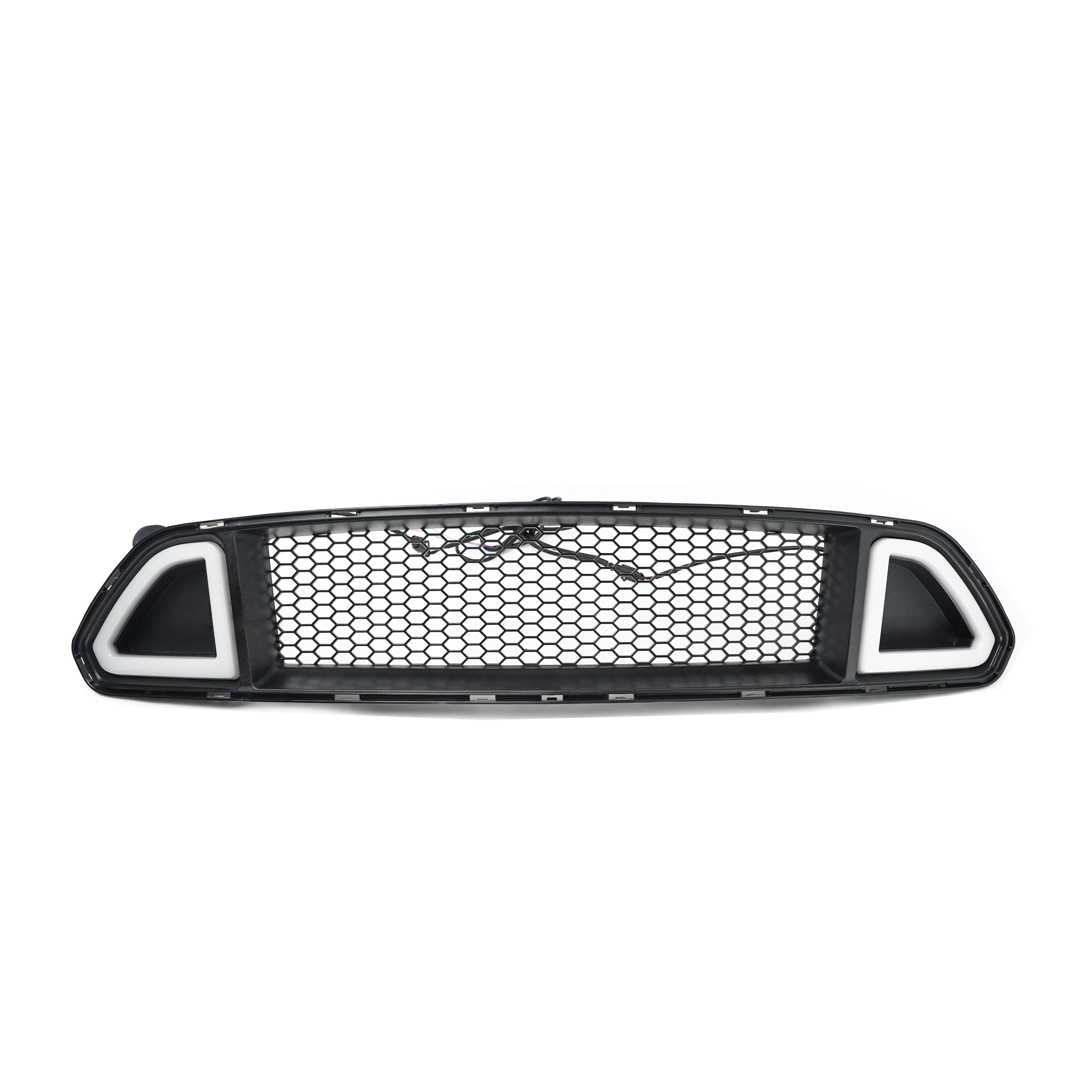 Передняя решетка для Ford Mustang 2015-2017 Sharkaero PFT DRL белая и