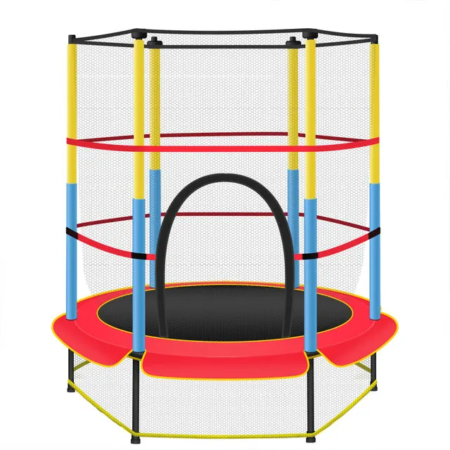 55 inches Kids Trampoline Child Playing Jumping Exercise Safety
