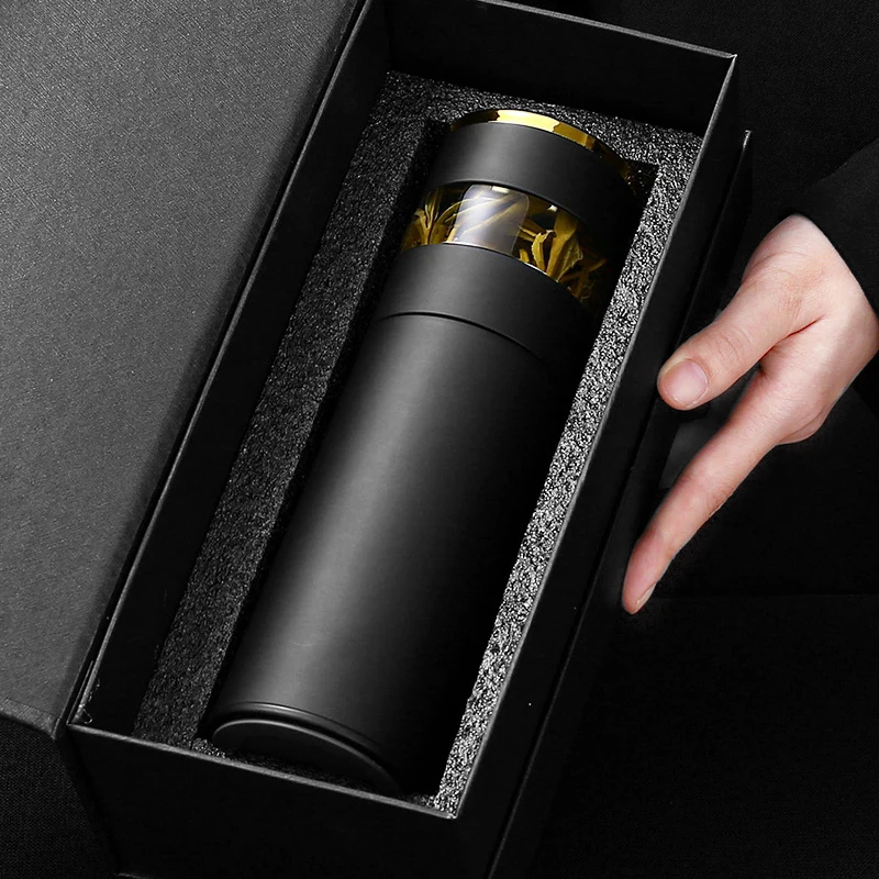 Newly 350ml Stainless Steel Smart Vacuum Insulated Water Bottle Thermos With LED Temperature Display for Business Gift Box