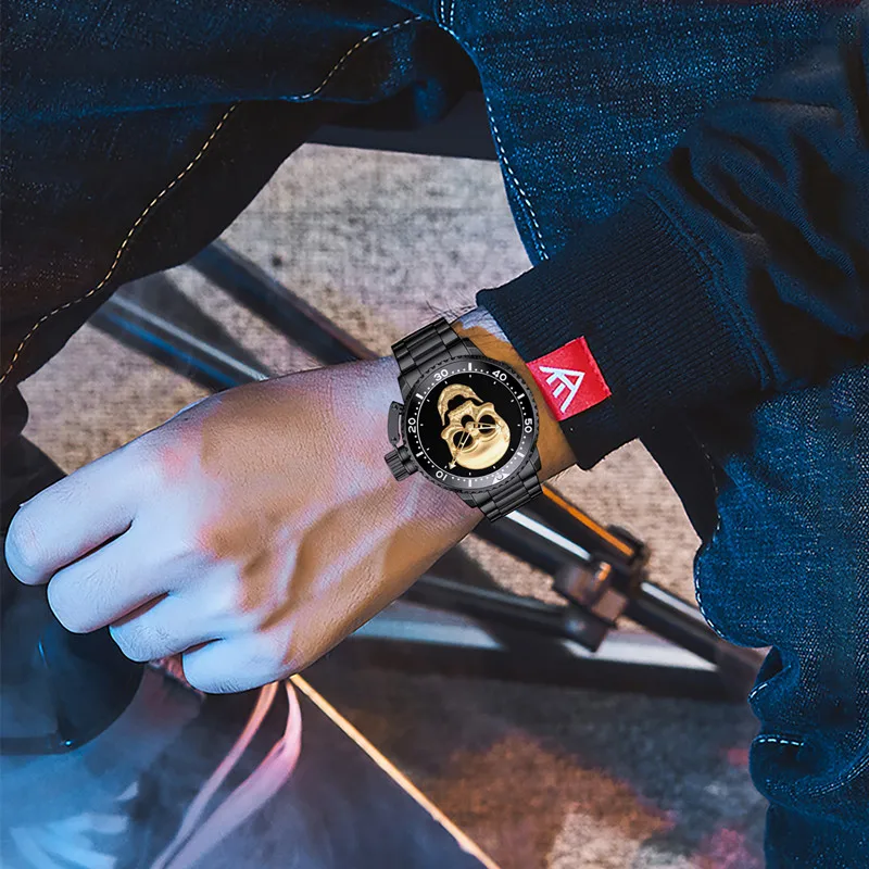High Quality Fashion Men Wristwatch Luxury 30m Waterproof Stainless Steel Band Watch Custom Logo Watch OEM