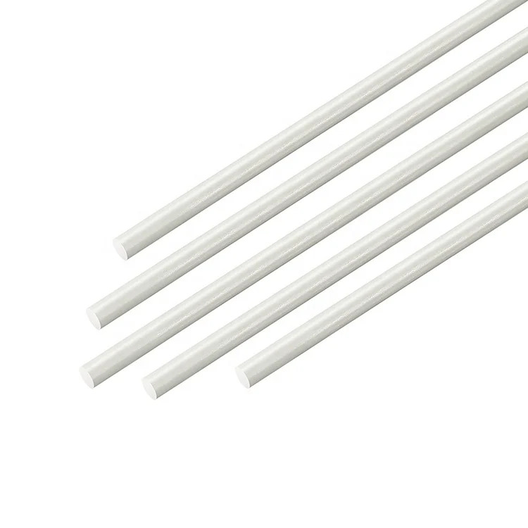 Pultrusion Round Durable Solid Fiber Glass 1mm 8mm 12mm Threaded Flexible Solid Fiberglass Rods