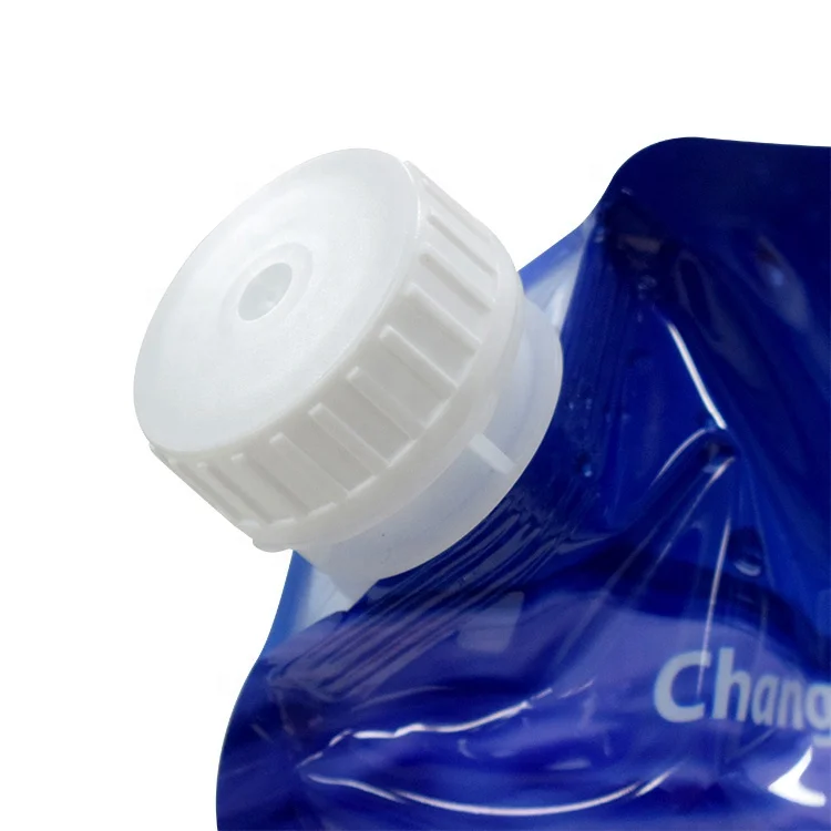 New printed k8 machine fold water container 5 litr bpa free kangen water bag