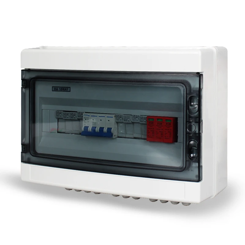 IP65 Outdoor Power Distribution Switch Box Solar System String combiner box 4 In 1 Out