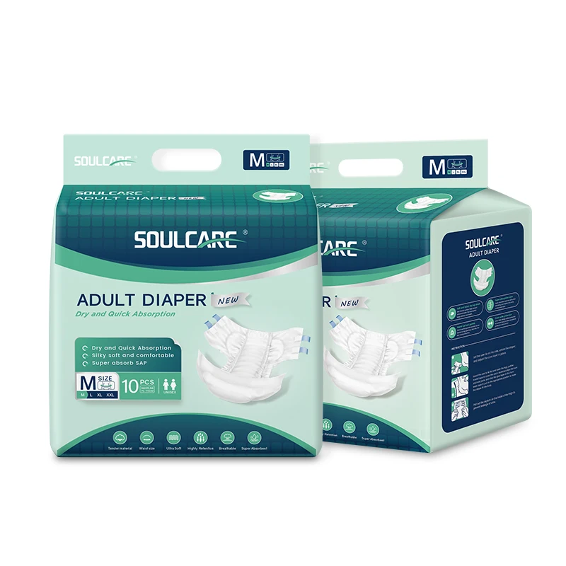 Bedwetting Defective Size 6 8 Defect Cheap Incontinent Custom Adult Diaper for Old Men Factory