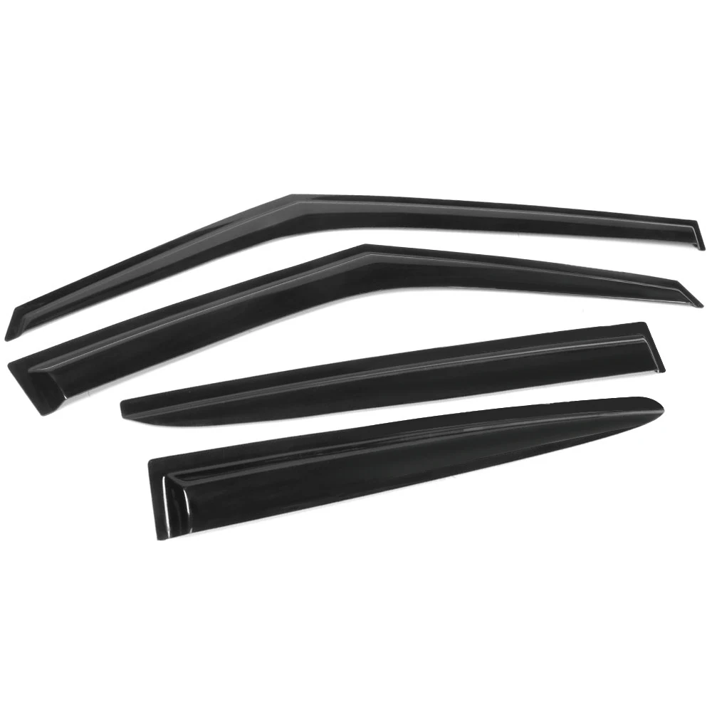 Smoke Tinted Window Visors Car Deflector 4 PCS For 2011-2018 Hyundai Veloster Hatchback
