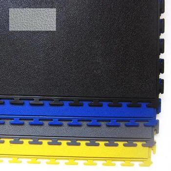 Textured Orange Peel Indoor Vinyl PVC Flooring Interlocking Invisible System Plastic Floor Tiles Industrial For Workshop