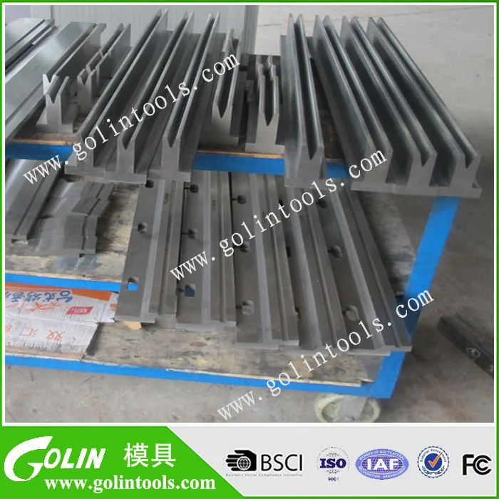 
Europe USA CNC bending machine mold,press brake tooling used for Adira, AFM, Ajail, Amada, Baykal, Carter and other machinery 