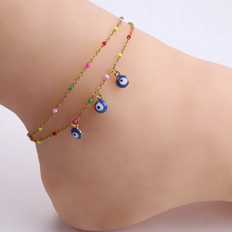 Gold Plated Silver Plated Fashion Anklet Stainless Steel Ankle Chain For Women