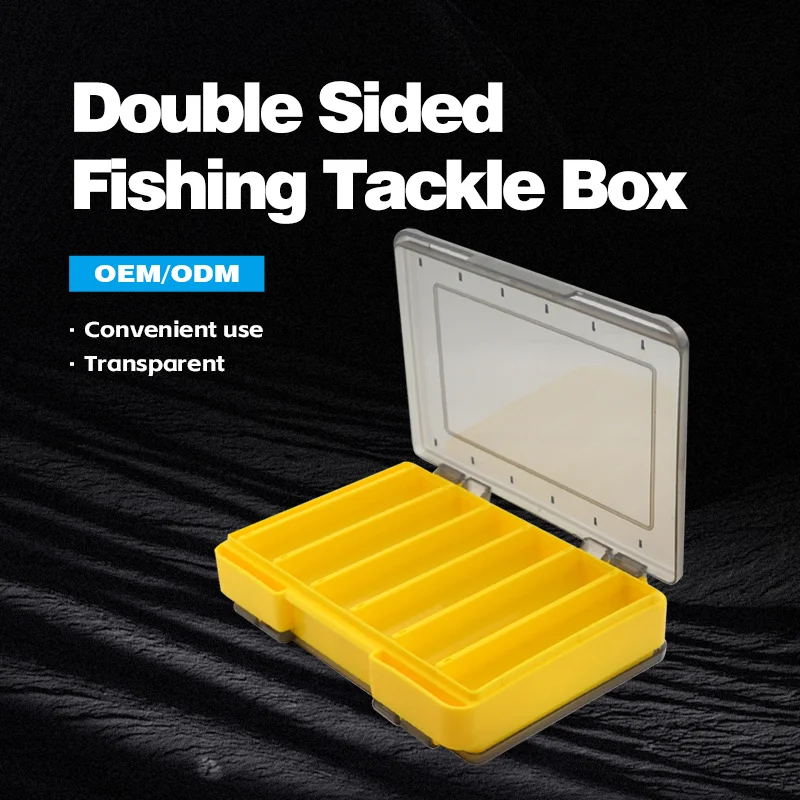 HOWELL High Quality Double-sided Two Color Waterproof Storage Plastic Box Lure Fishing Tackle Boxes Fishing Accessories
