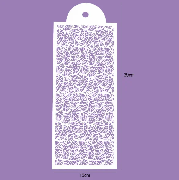 Homesun 2023 NEW DIY Baking Supplies PET cake spray pattern mold Flower Lace Embossed Mat Cake Stencils for Wedding Cake