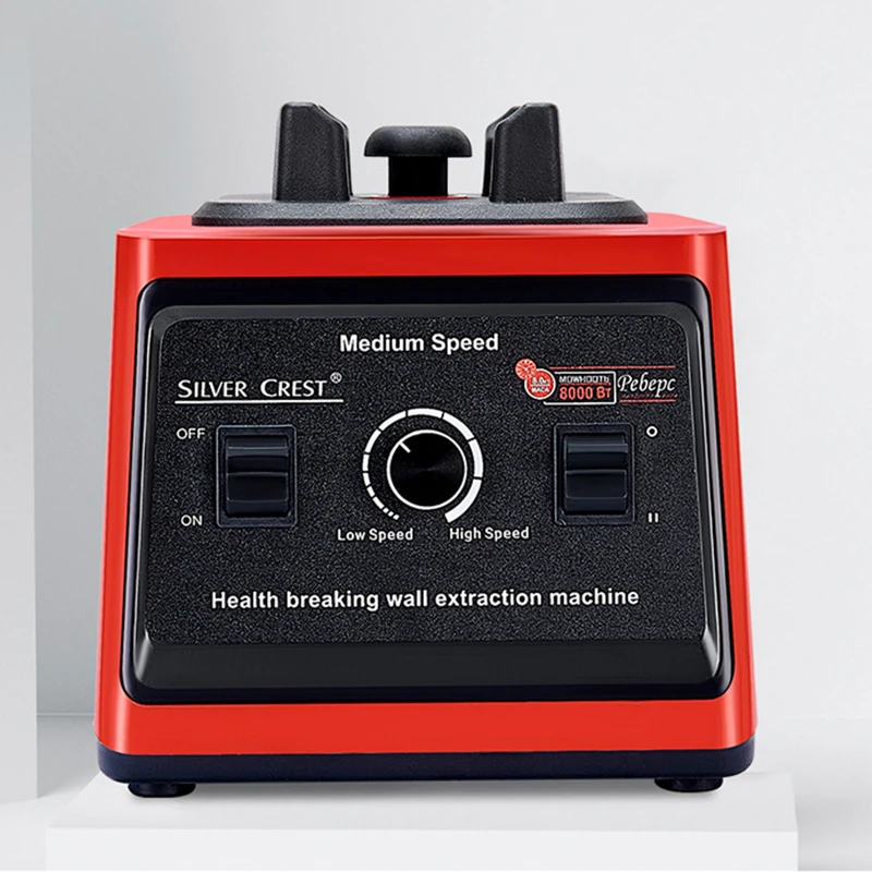 8000W Silver Crest 3L Multifunctional Blender with 8 Blades Household Mixer Juicer Ice Smoothies Maker