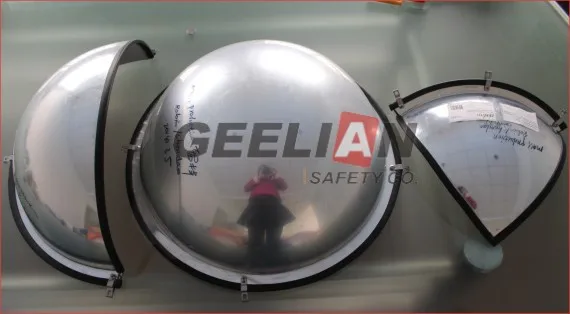 Wide Angle 360 degree Security Reflective Acrylic Convex Full Dome Mirror For Shopping Mall