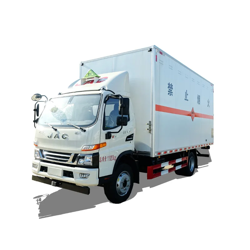 JAC Automatic 4x2 Blasting Equipment Van Cargo Truck Flammable Transport Vehicle for Sale
