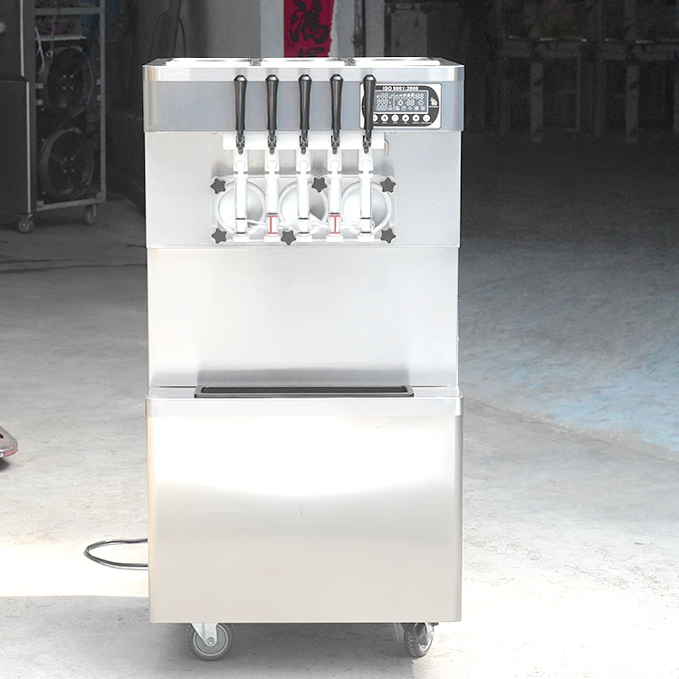 High production floor CE ETL five flavor frozen yogurt ice cream machine/soft ice cream machine/ice-cream machine