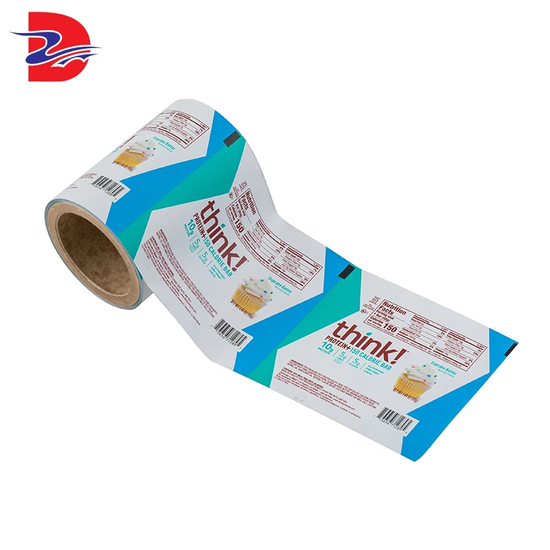 
Custom made cold seal chocolate packaging plastic roll film pvc shrink wrap bags 