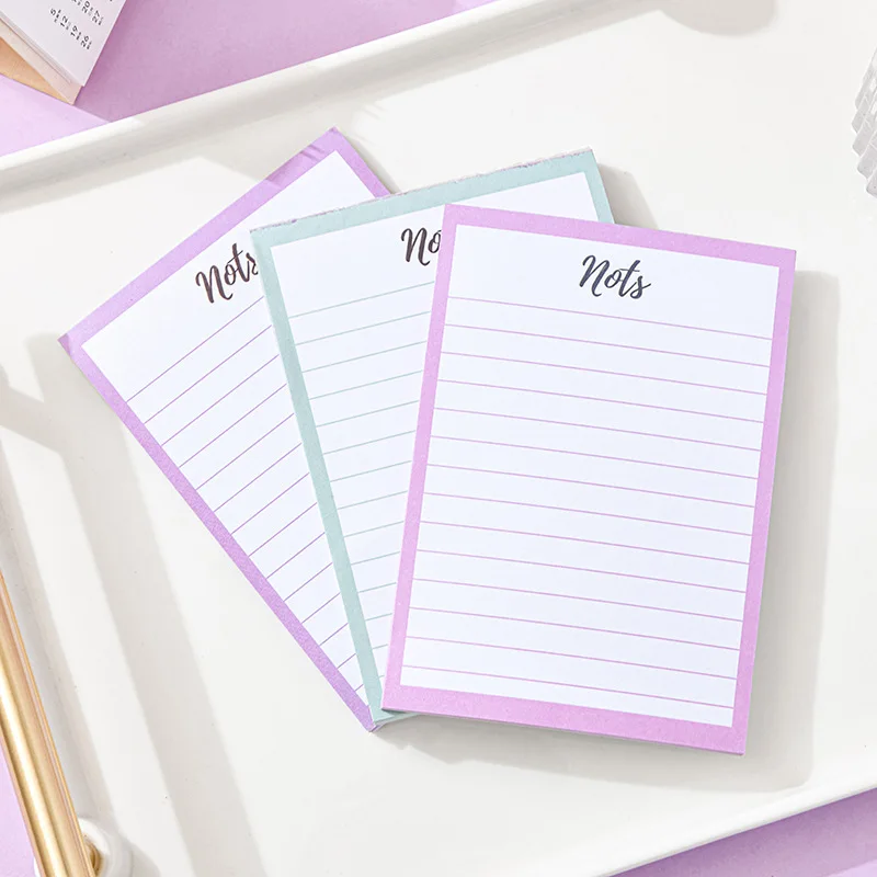 BEYOND Cute Gift Unicorn Metal Mini Rubber Band Binder Clip Paper Clip and Notepad Set for School Kids Stationery