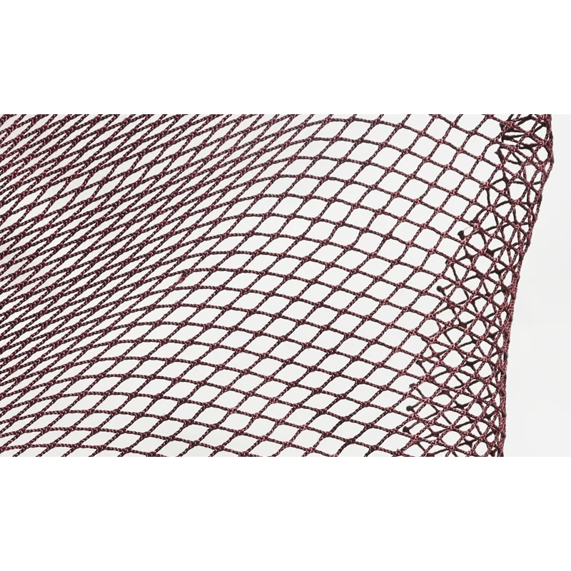 Fishing net 210D 4ply 6ply 100m 8mm mesh 1200md Brown polyester Materials Multifilament nylon no-knot Knotless Fishing Net