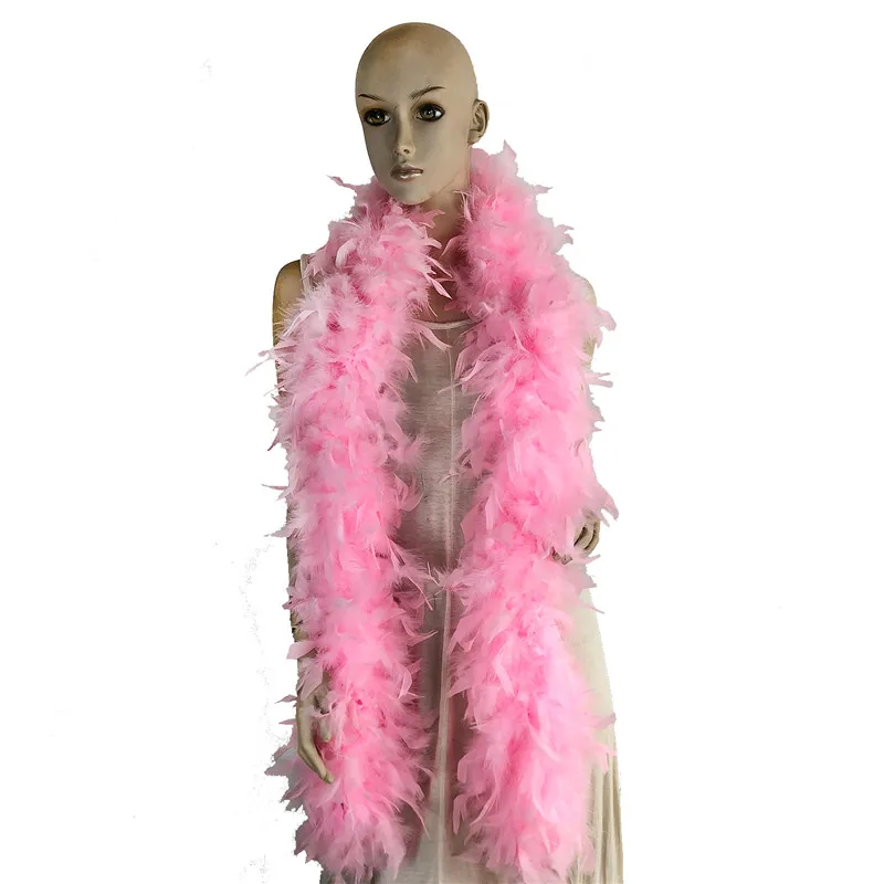 Wholesale 100g Beautiful Dyed Colorful Turkey Feather Boa Party Costume