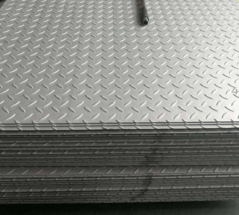 Diamond plate sheets 4x8 S235JR Hot rolled mild steel 2.5 mm thick chequer plate