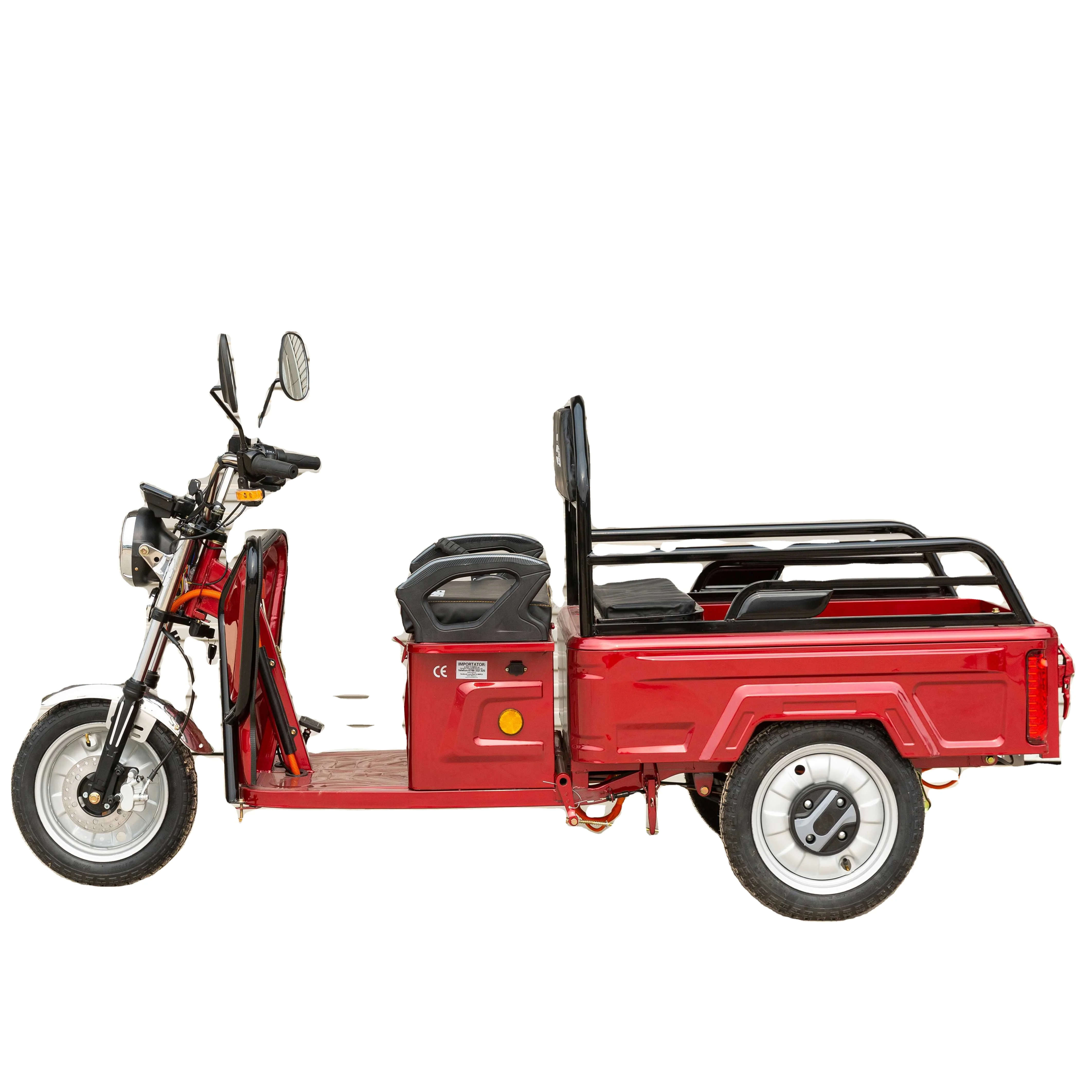 High quality cargo tricycle 2000w 3000w 72v three wheels electric scooter adults electric tricycle cargo eec coc