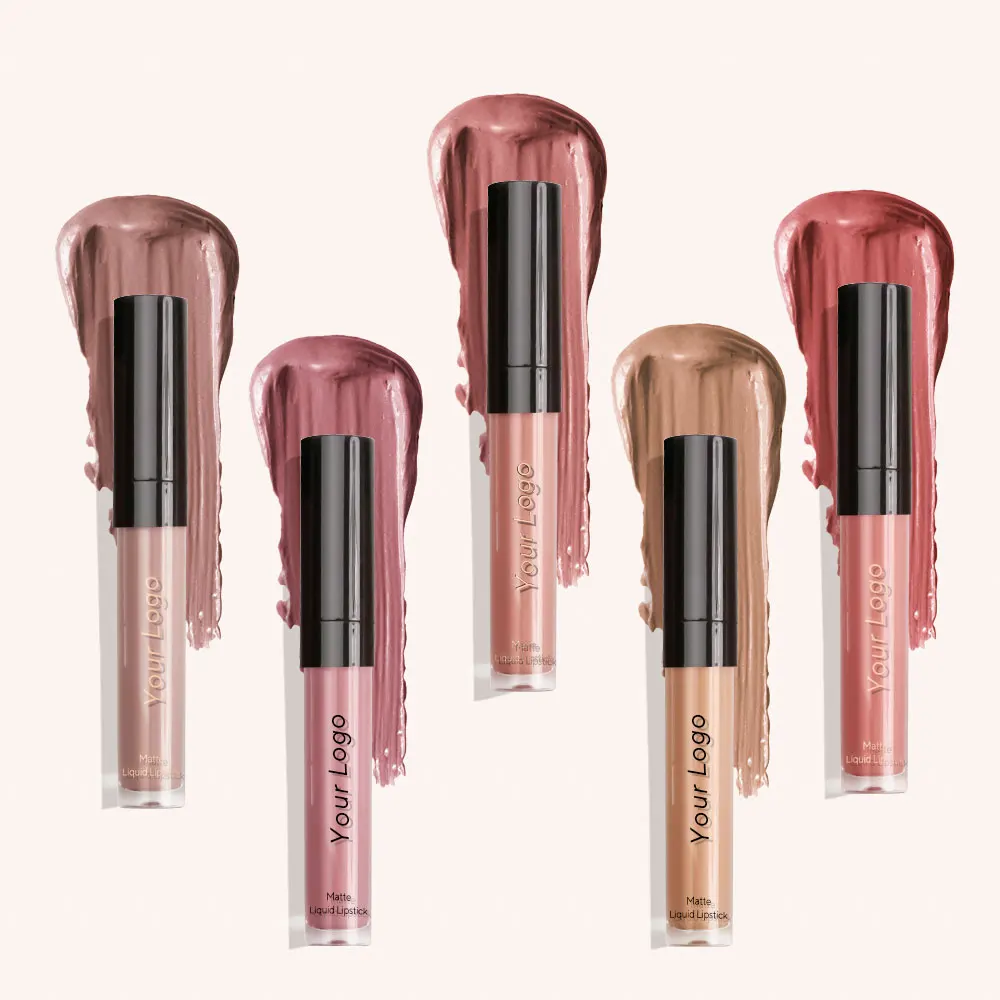 OEM ODM Professional high quality vegan matte private label waterproof lip makeup lipstick wholesale matte liquid lipstick