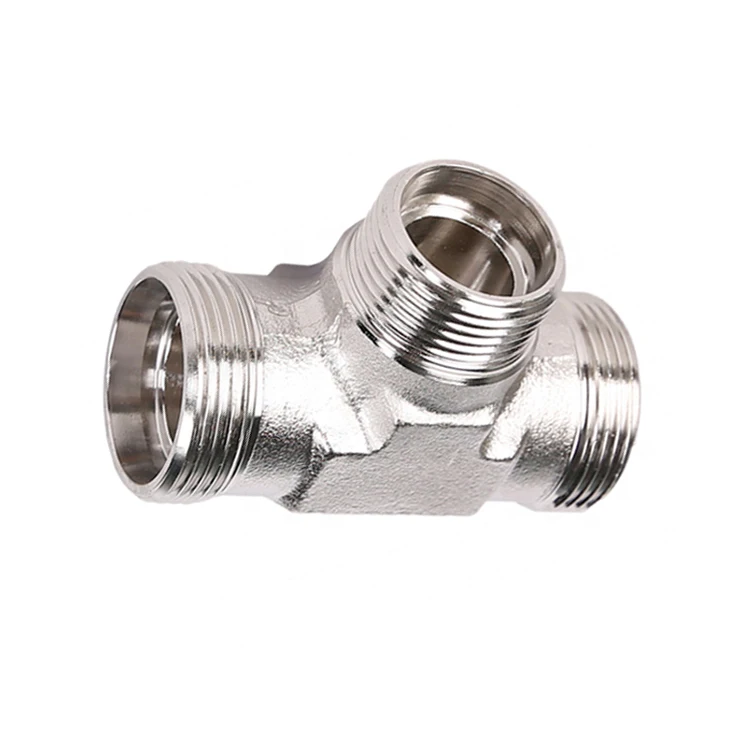 Hydraulic Pipe Fitting Bulkhead Weld Swivel Nut Run Stainless Steel Tee Male Fitting