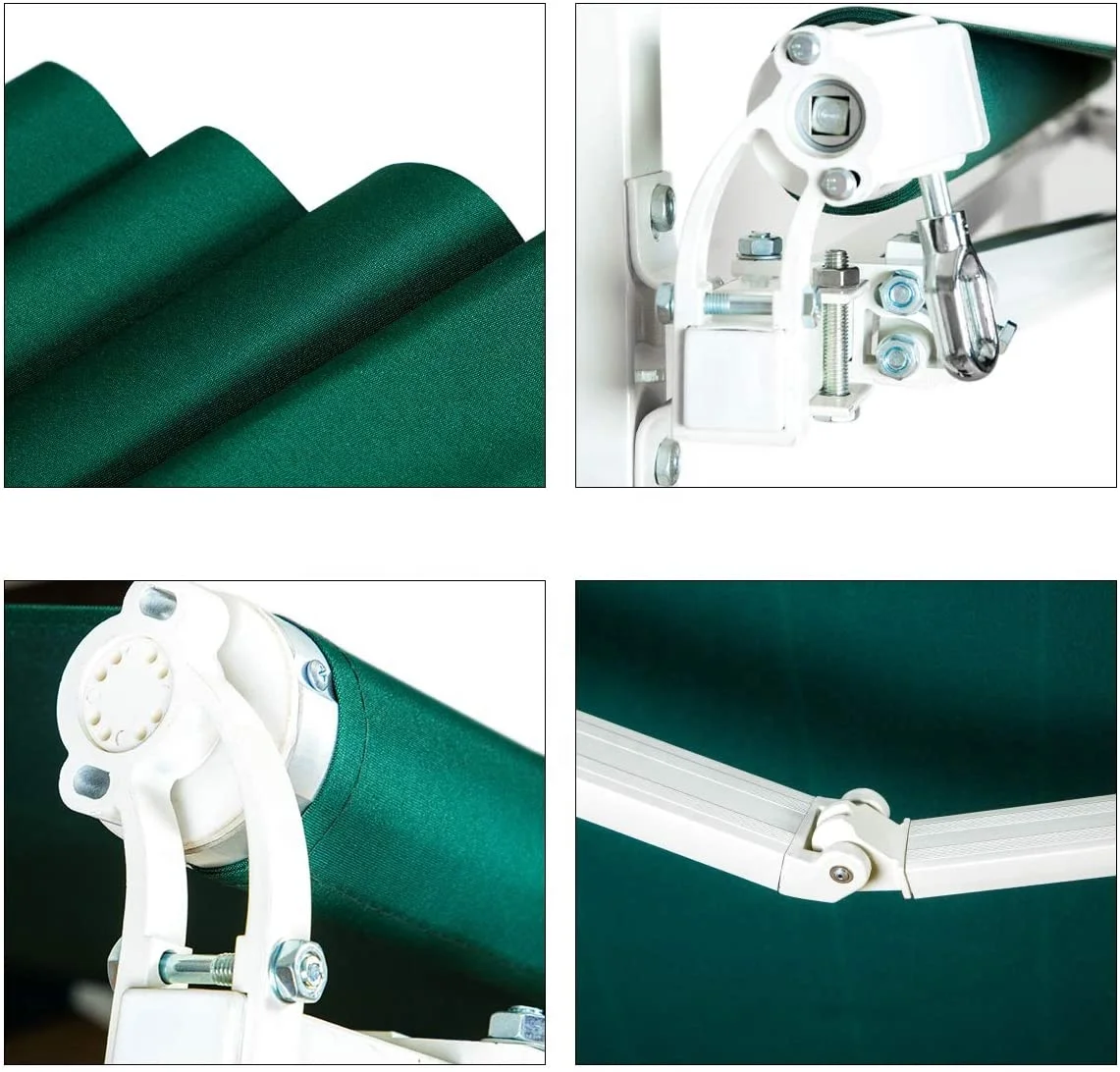 Aluminum Electric Motor retractable roof awning pergola standing wind out awning for terraces