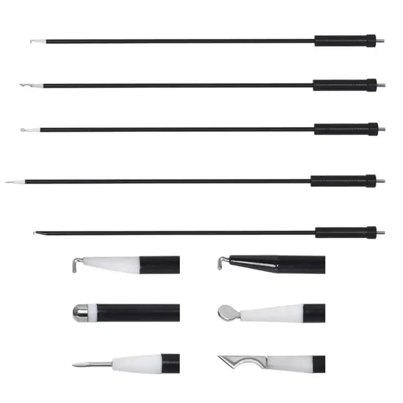 Laparoscopic Surgical Reusable Monopolar Electrode Medical Electric Hook Single Pole Electrocoagulation Hook